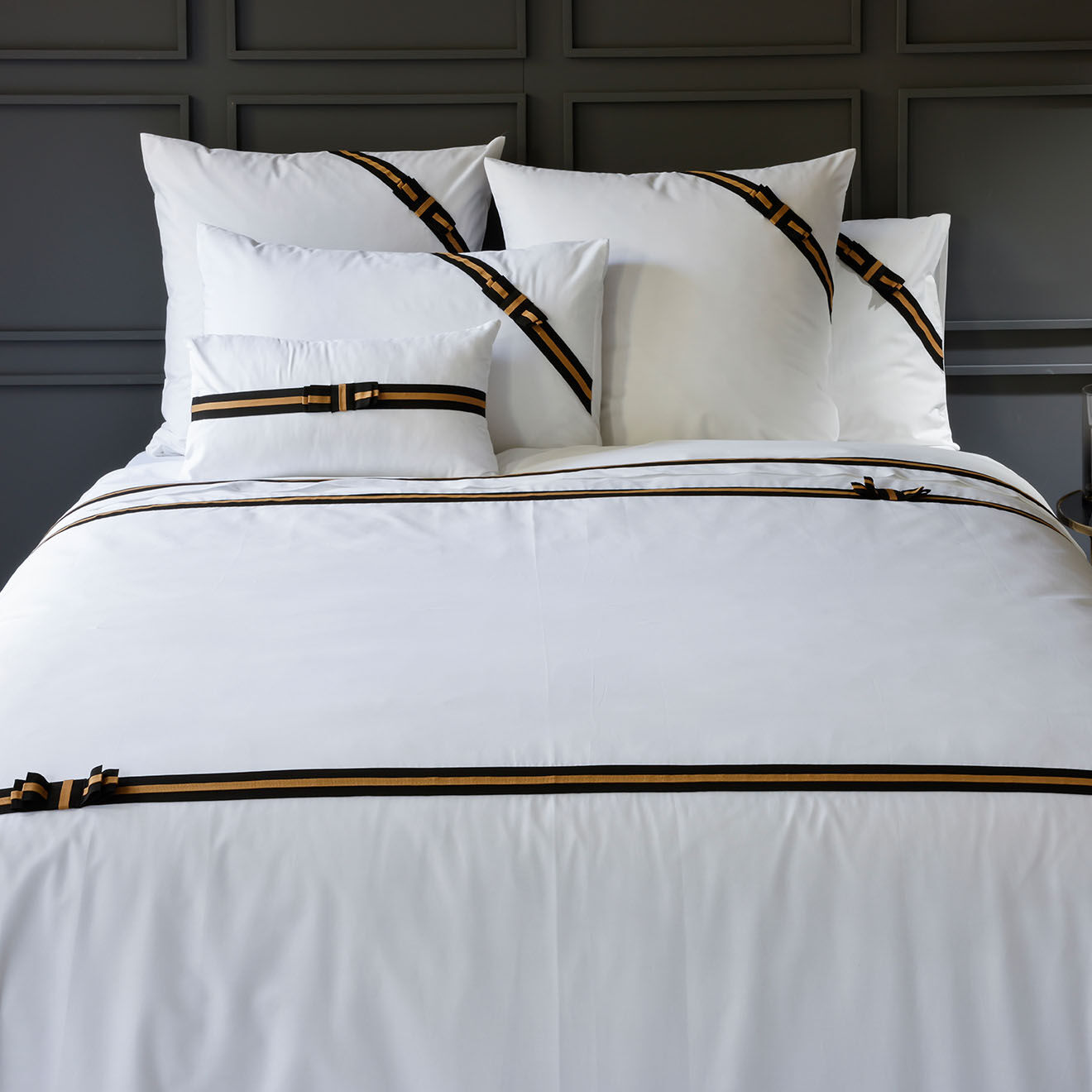 Perle de Coton Parure housse de couette 100% Percale de Coton Fedora camel