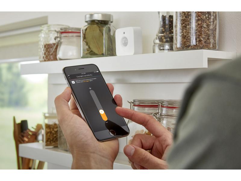 Philips Hue Zubehör Bewegungsmelder Indoor Weiss Bewegungssensor für Philips Hue-Systeme