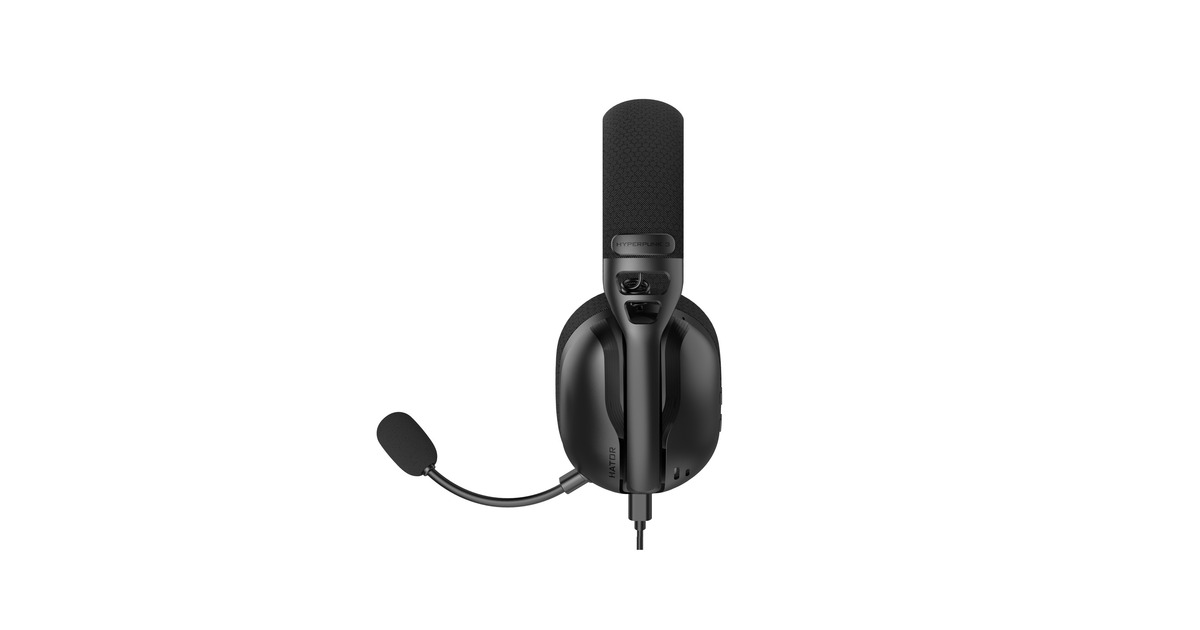 HatorHyperpunk 3 USB over-ear gaming headset  (Zwart, Virtual 7.1 Surround Sound, USB-A / USB-C / Bluetooth)