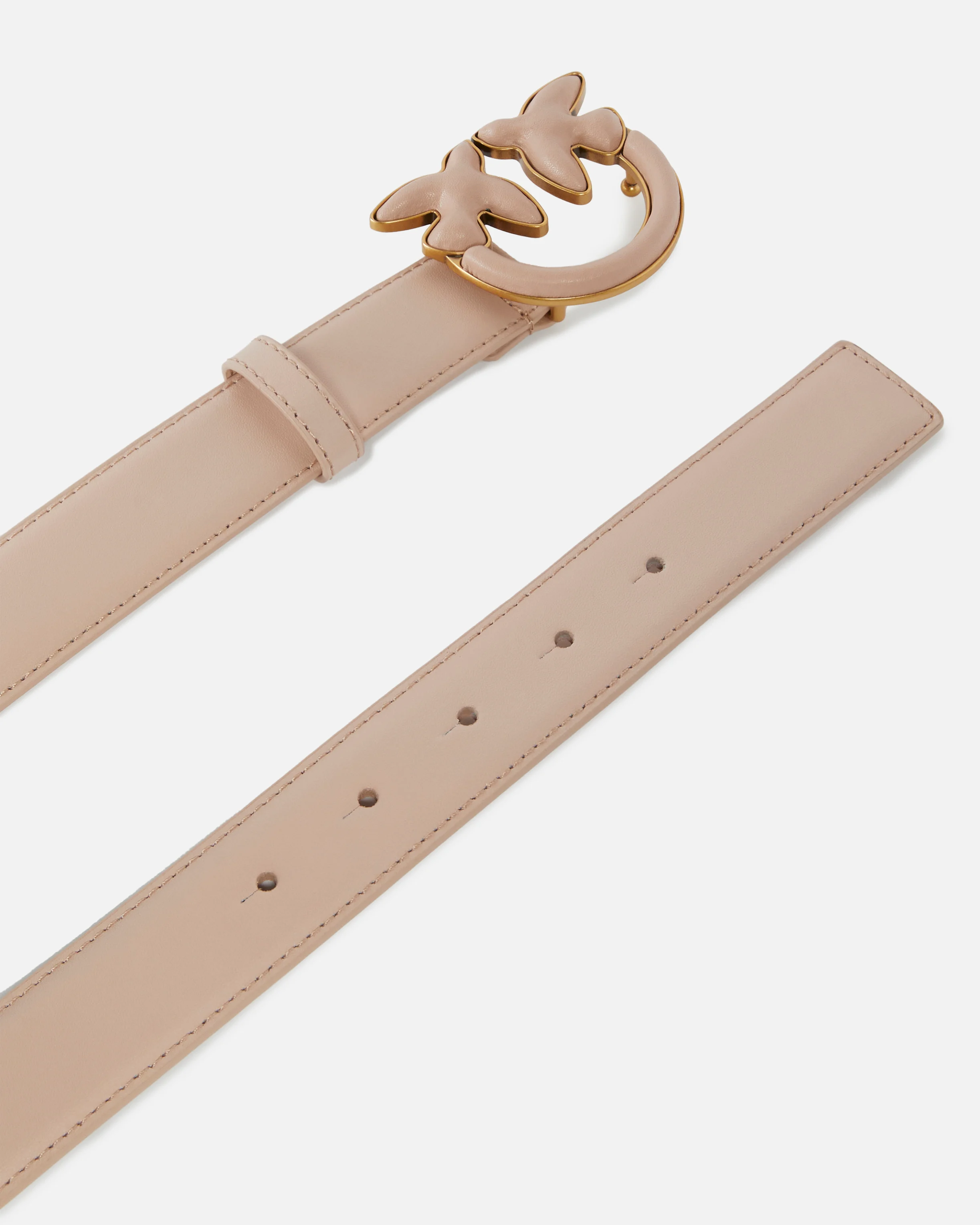 Ceinture de 3 cm avec boucle recouverte | Rose