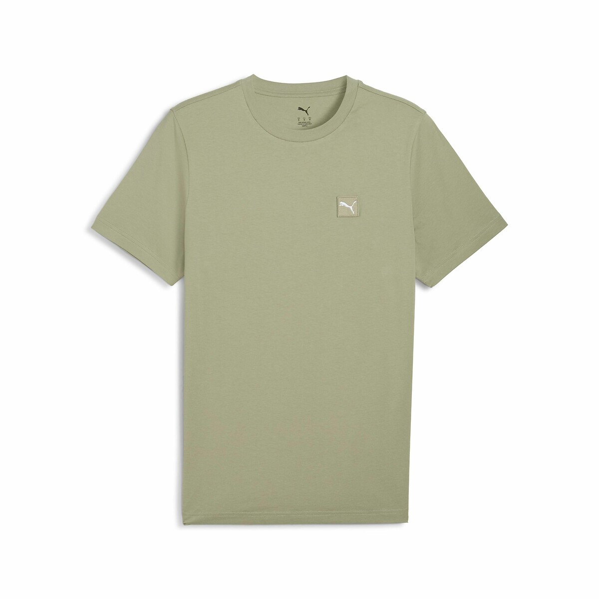 PUMA<br>Camiseta de manga curta com logotipo quadrado bordado