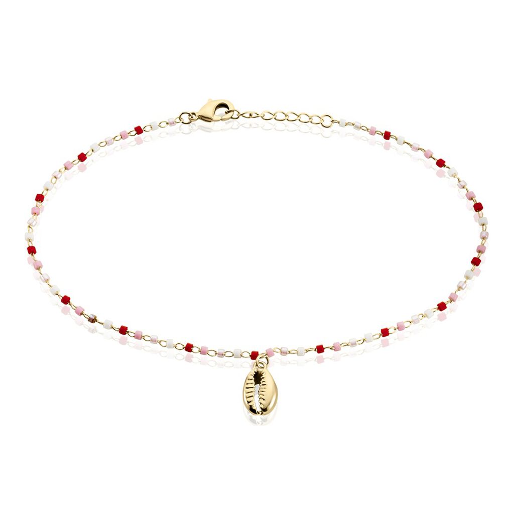 Chaine De Cheville Plaqué Or Jaune Lyndsea Perles De Miyuki