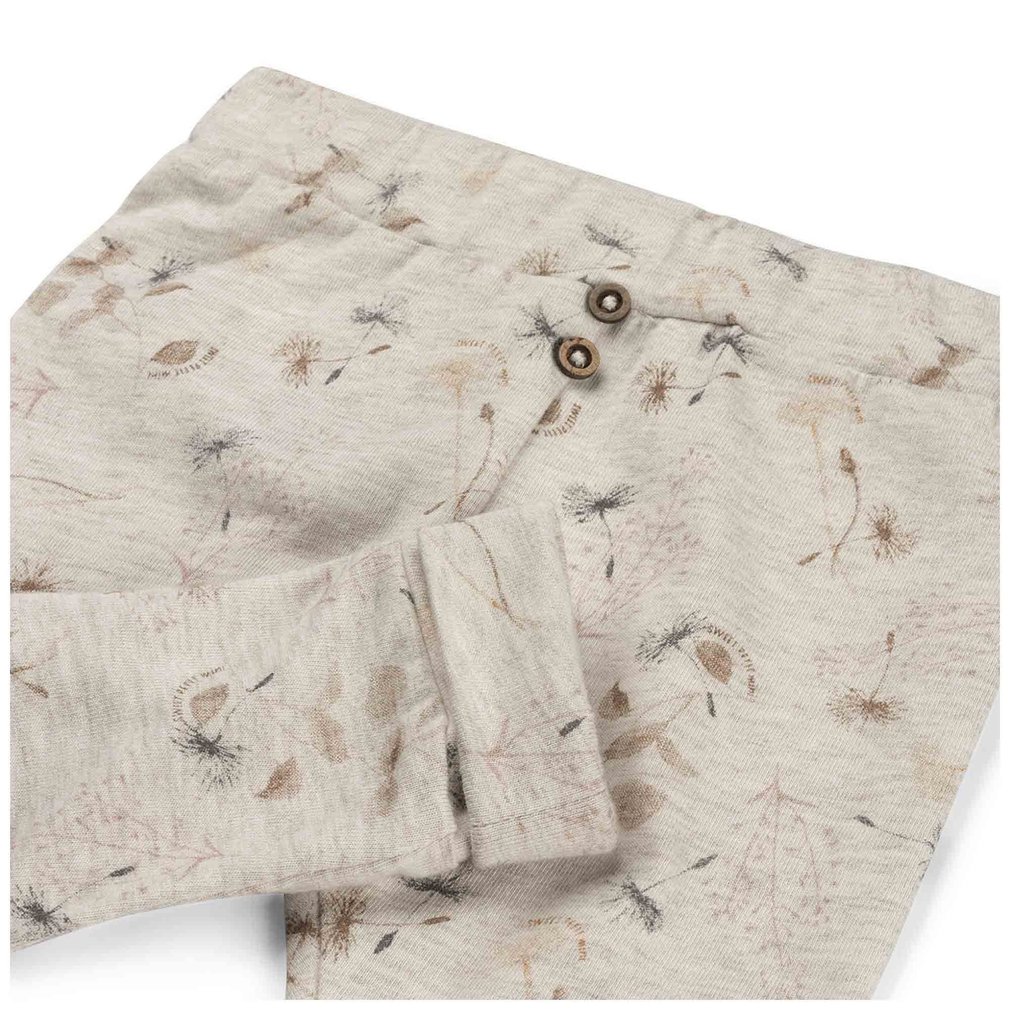 Sweet Petit Mini newborn broek  all over print beige