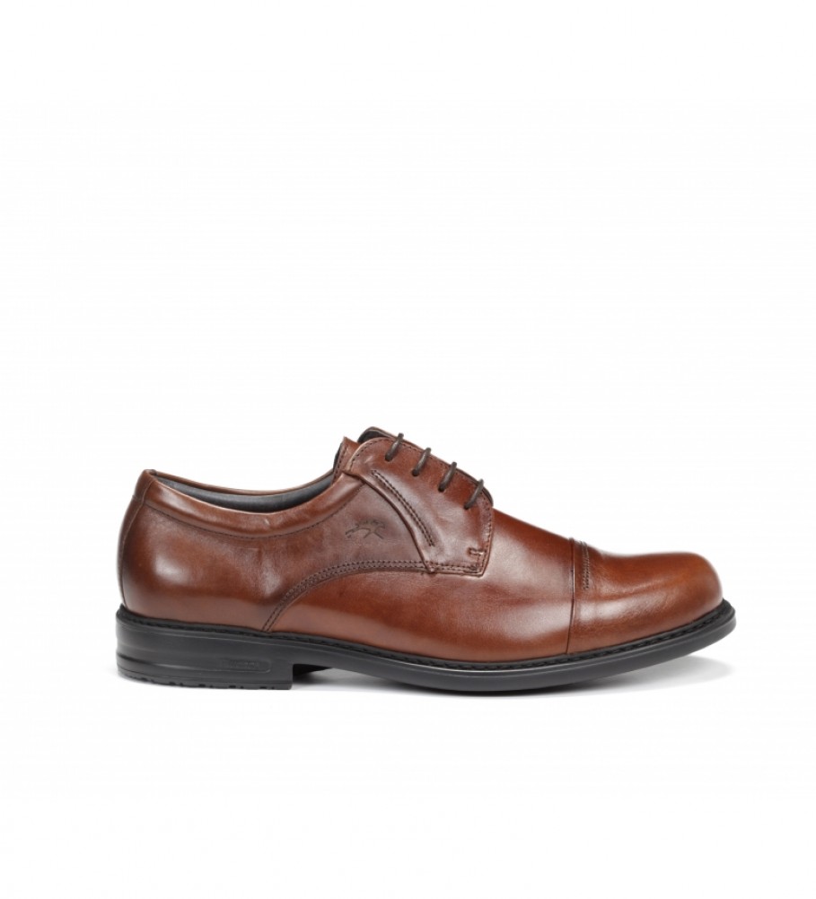 Sapatos de couro marrom Fluchos Simon 8468