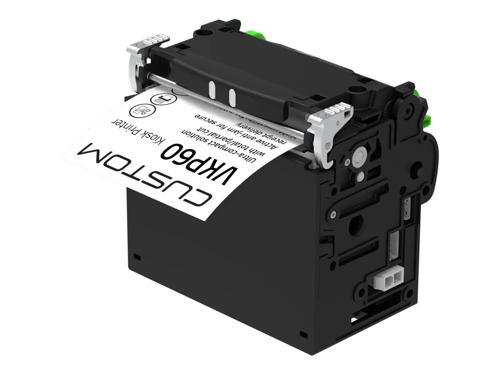 Custom VKP60 - Kvitteringsprinter - termo transfer - Rulle (10 cm) - 203 dpi - op til 200 mm/sek. - USB 2.0, RS232 - skærer