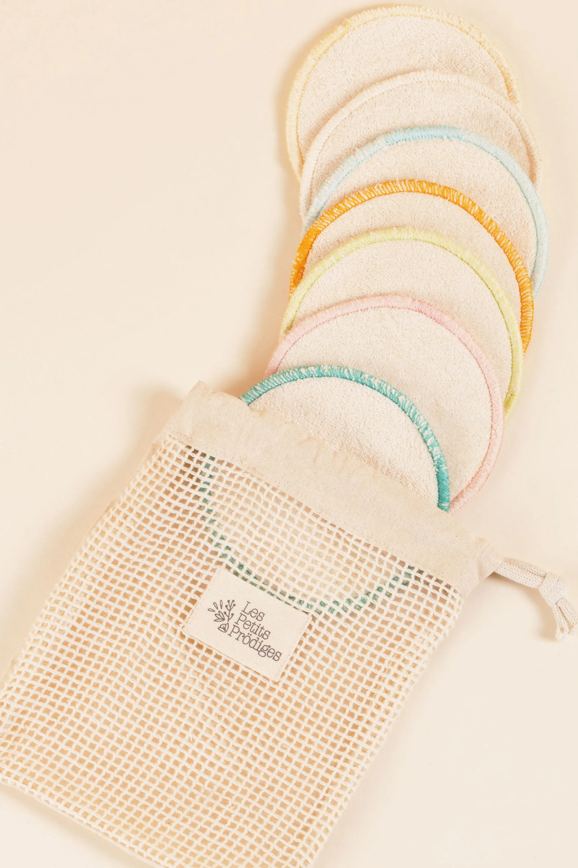 Les Petits Prödiges Lot de 7 cotons lavables & réutilisables-50 g