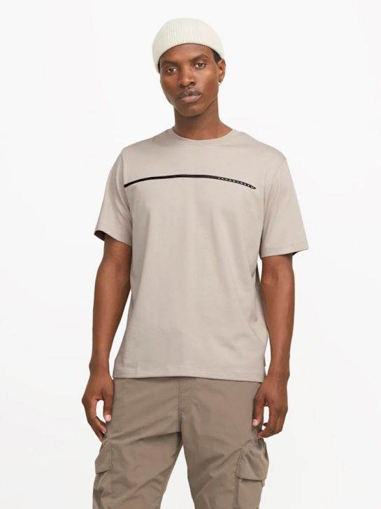 JACK & JONES T-Shirt beige