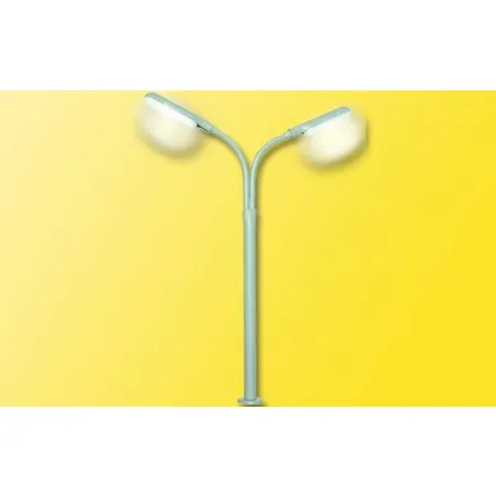 Viessmann 6095 Peitschenleuchte doppelt, LED weiß, Spur H0