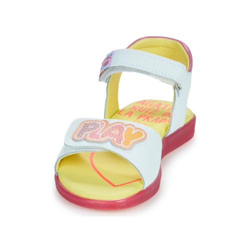 Agatha Ruiz de la Prada - SANDALIA PLAY - Blanc / Rose