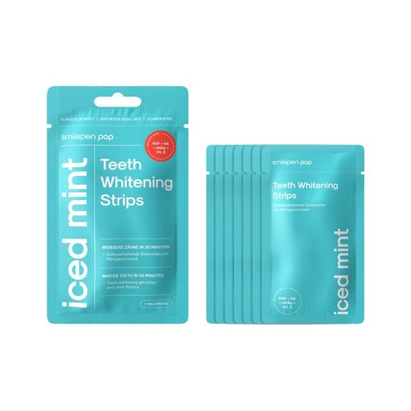SmilePen Pop Teeth Whitening Strips Iced Mint 2 Stk