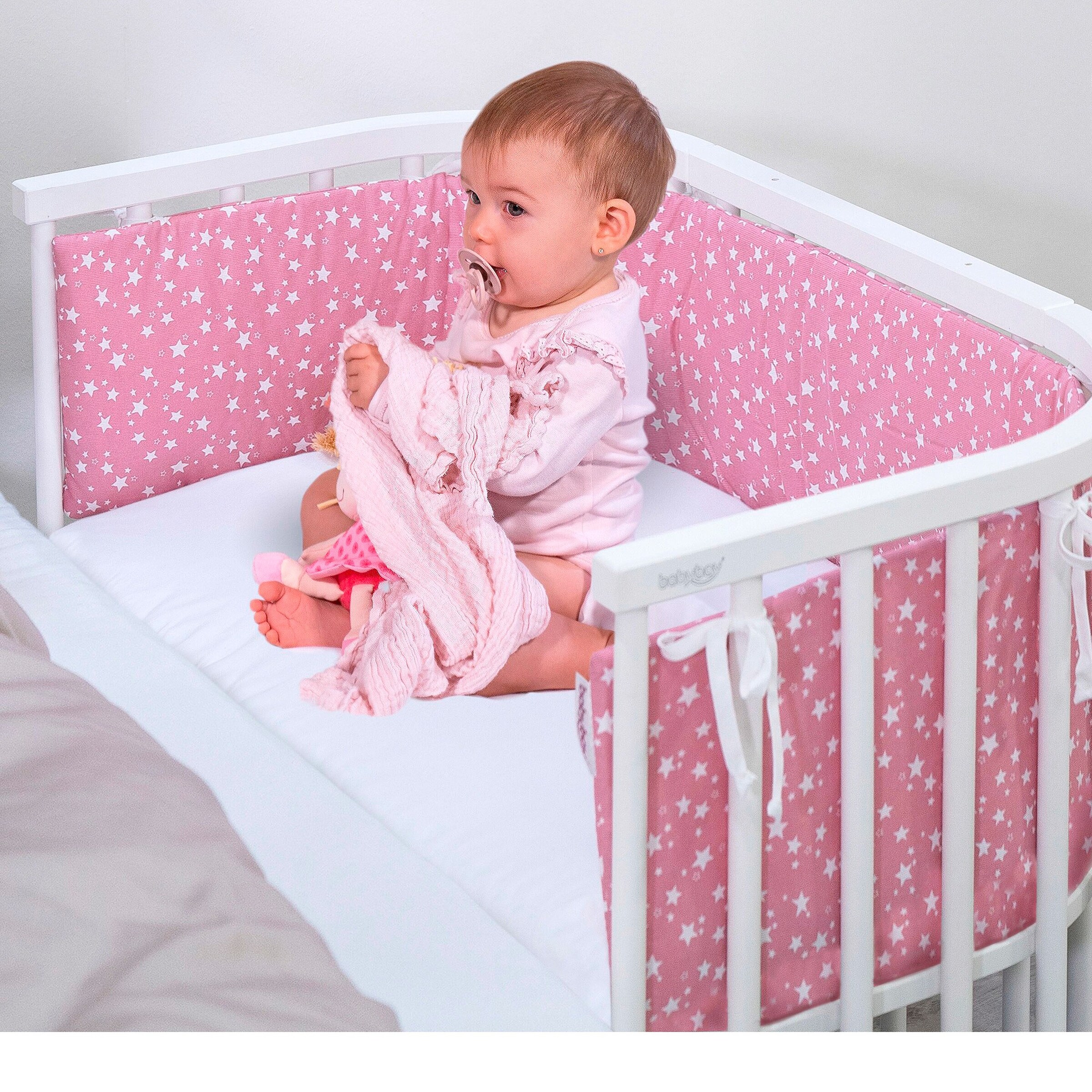 babybay® Jersey-Spannbetttuch für Beistellbett Maxi 89x50 cm weiß