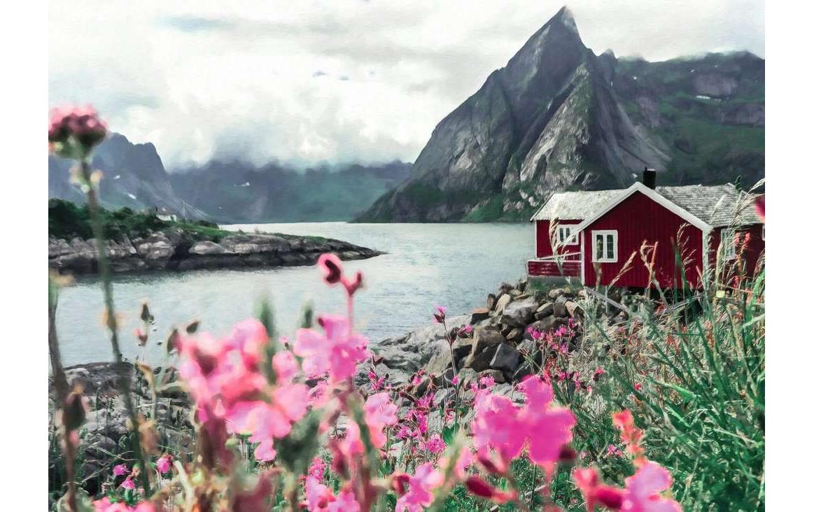 Puzzle Reine, Lofoten, NorwegenKlassisches Puzzle