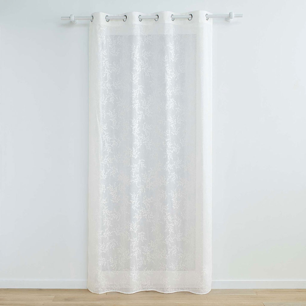Voilage à œillets blanc KARLA 140x240cm