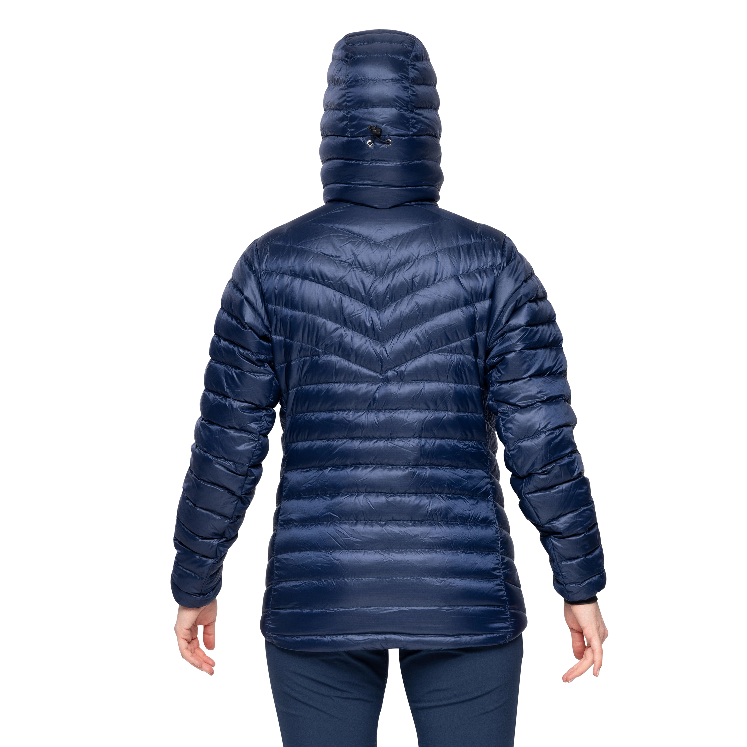 Rabot Light Down Jacket Hood Women Navy Blue