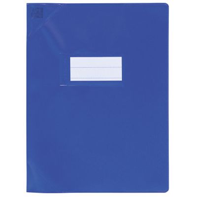 Oxford Strong Line - Protège cahier sans rabat - 24 x 32 cm - bleu opaque