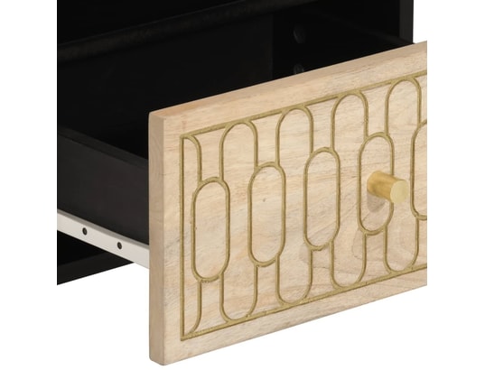 VIDAXL - Tables de chevet 2 pcs 40x33x46 cm bois de manguier solide