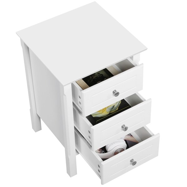 Yaheetech Nachtschrank Boxspringbett Nachttisch Nachtkommode mit Stauraum für Schlafzimmer und Badezimmer, 35 x 30 x 60 cm