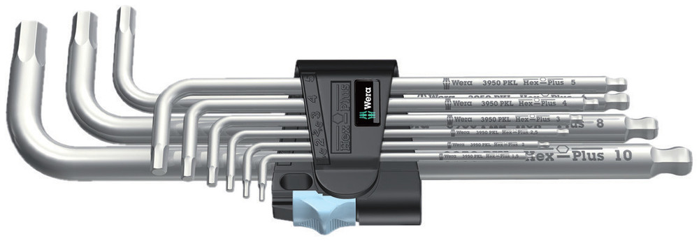 Wera 3950/9 Stainless Unbrakonøgle Sæt