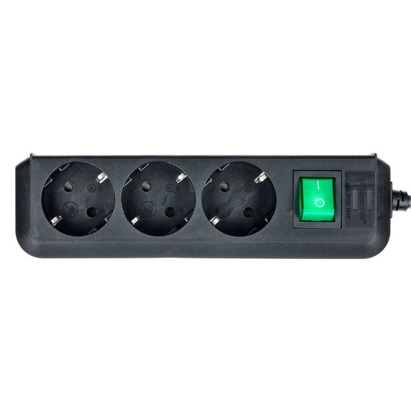 Brennenstuhl Eco-L 3 Way Split Sw 3m BK
