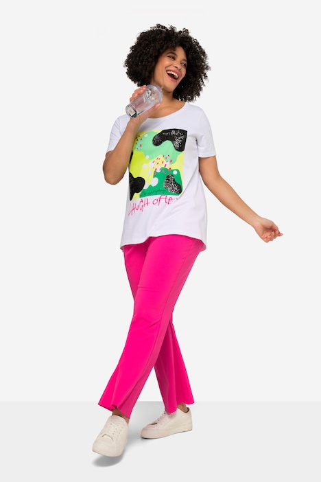 T-Shirt, Druck mit Schriftzug, Rundhals, Halbarm