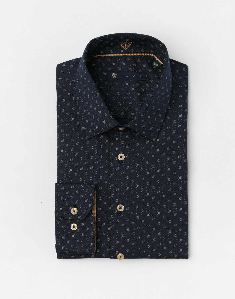 Chemise stretch marine