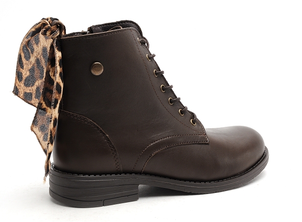 Margarita mariotti boots bottine plates femme punk madonna cuir marron