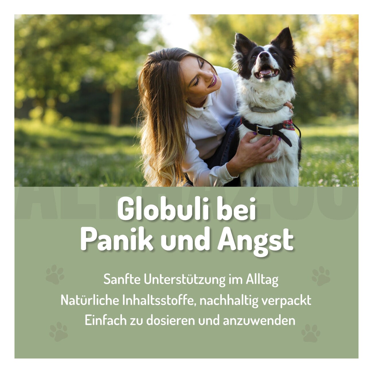 ALPHAZOO Panik-Stop Bachblüten, Globuli für Hunde und Katzen