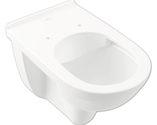 Villeroy & Boch ViCare wandcloset, diepspoel, open rand, verhoogd, glanzend wit, zonder toiletzitting, 4695R001