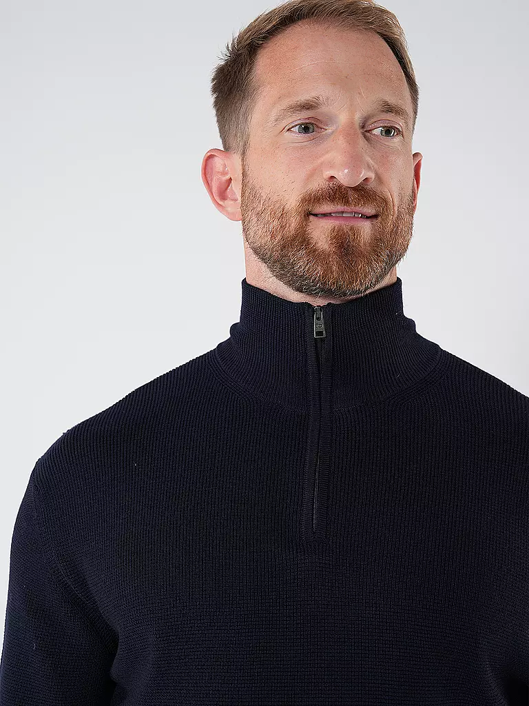 WOOLRICH Troyer Pullover blau