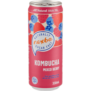 Nexba Kombucha Mixed Berry Blik 330 ML