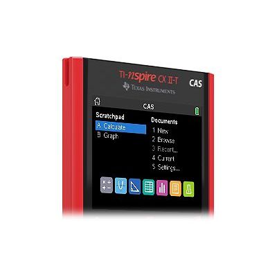 Calculatrice graphique TI-Nspire CX II-T CAS - mode examen intégré - Edition Python - précision algébrique