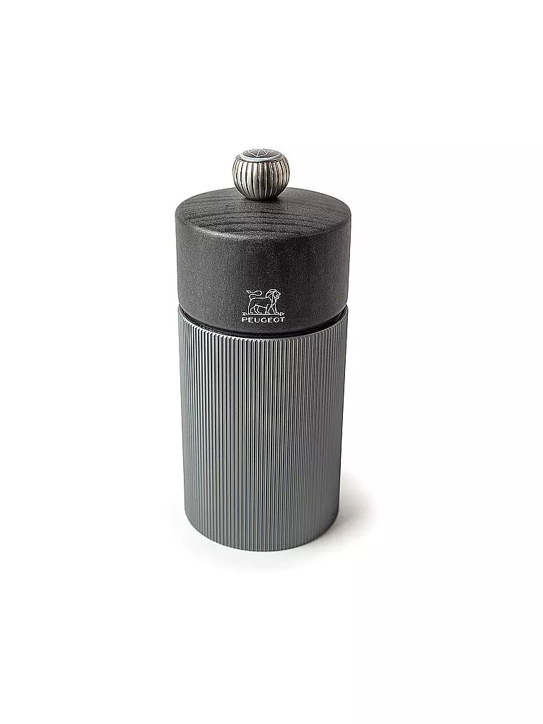PEUGEOT Manuelle Salzmühle Line 12cm Carbon/Holz grau