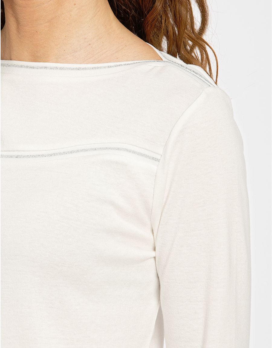T-shirt blanc coton modal