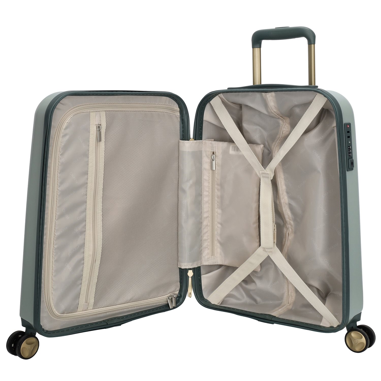 Charm London Travel Trolley S lichtgroen