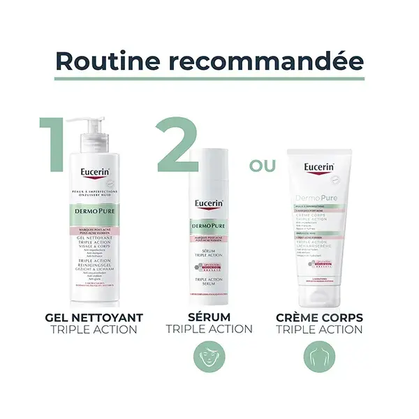 Eucerin DermoPure Gel de Limpeza Tripla Ação 400ml