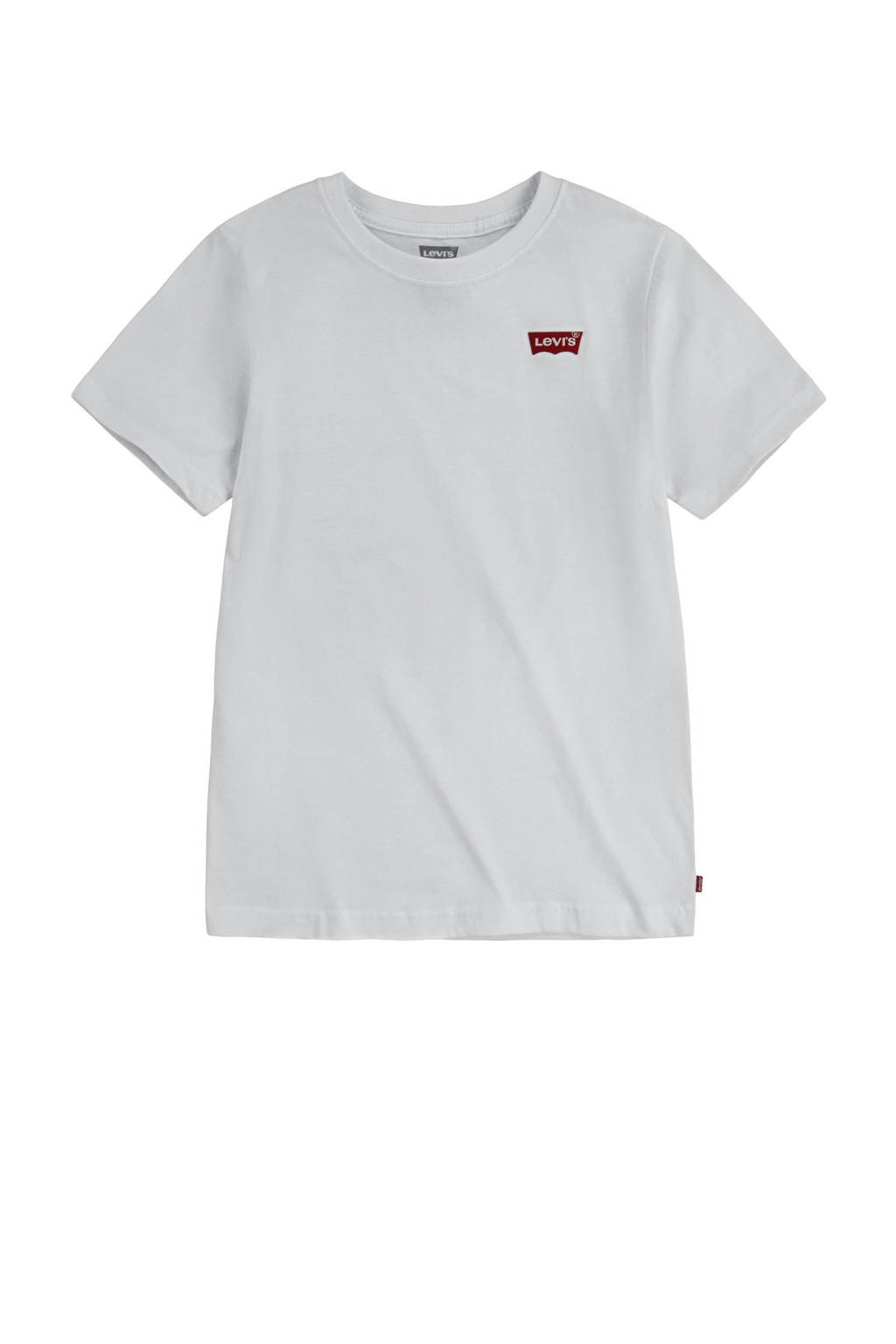Levi's basic T-shirt Batwing chest met logo wit