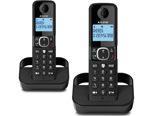 ALCATEL - Téléphone sans fil F860 Duo Noir