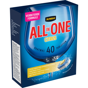 Jumbo All-in-One Vaatwastabletten Citrus 40 x 17g