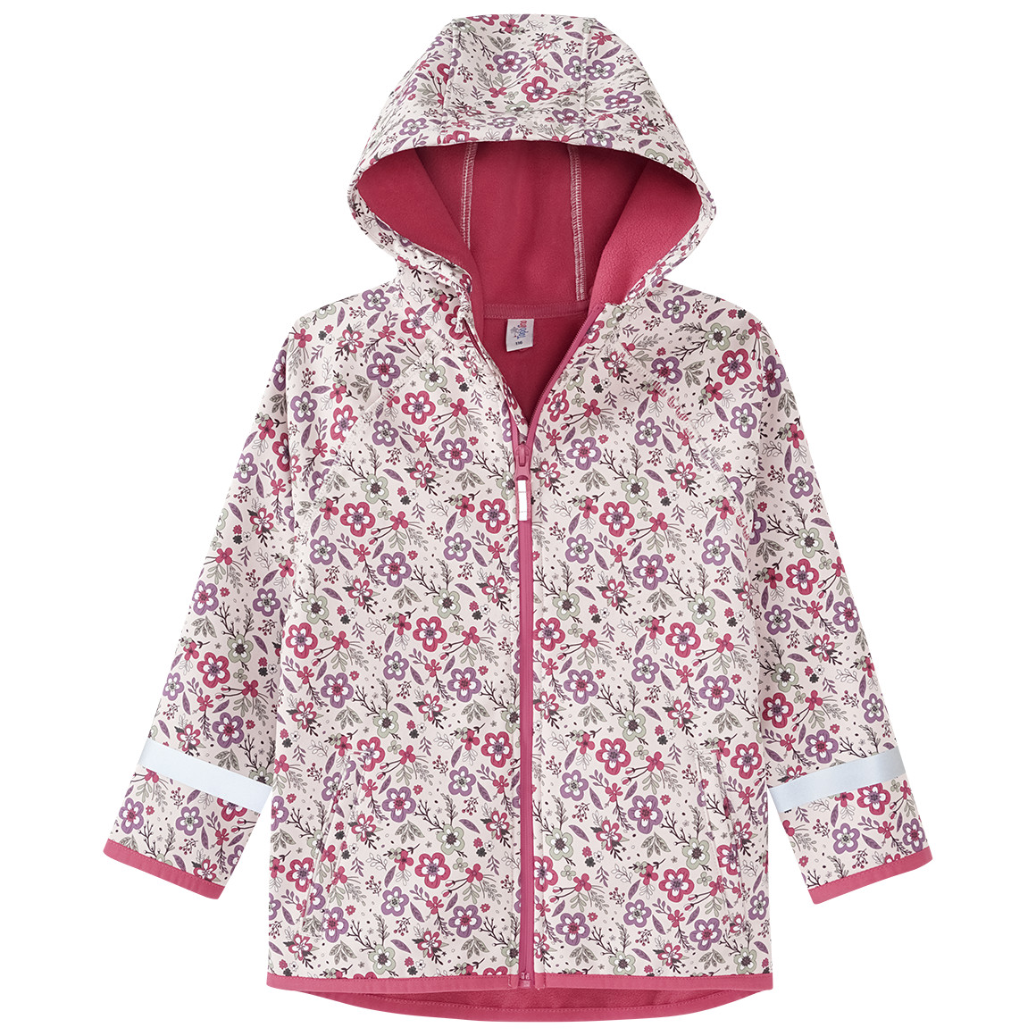 Topolino Mädchen Softshelljacke im Millefleur-Look beige / hellrot