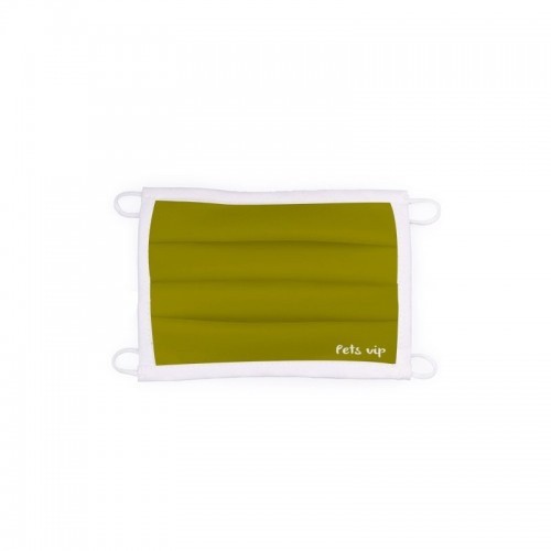 Máscara facial para animais de estimação personalizável, aprovada e lavável, na cor verde-oliva.