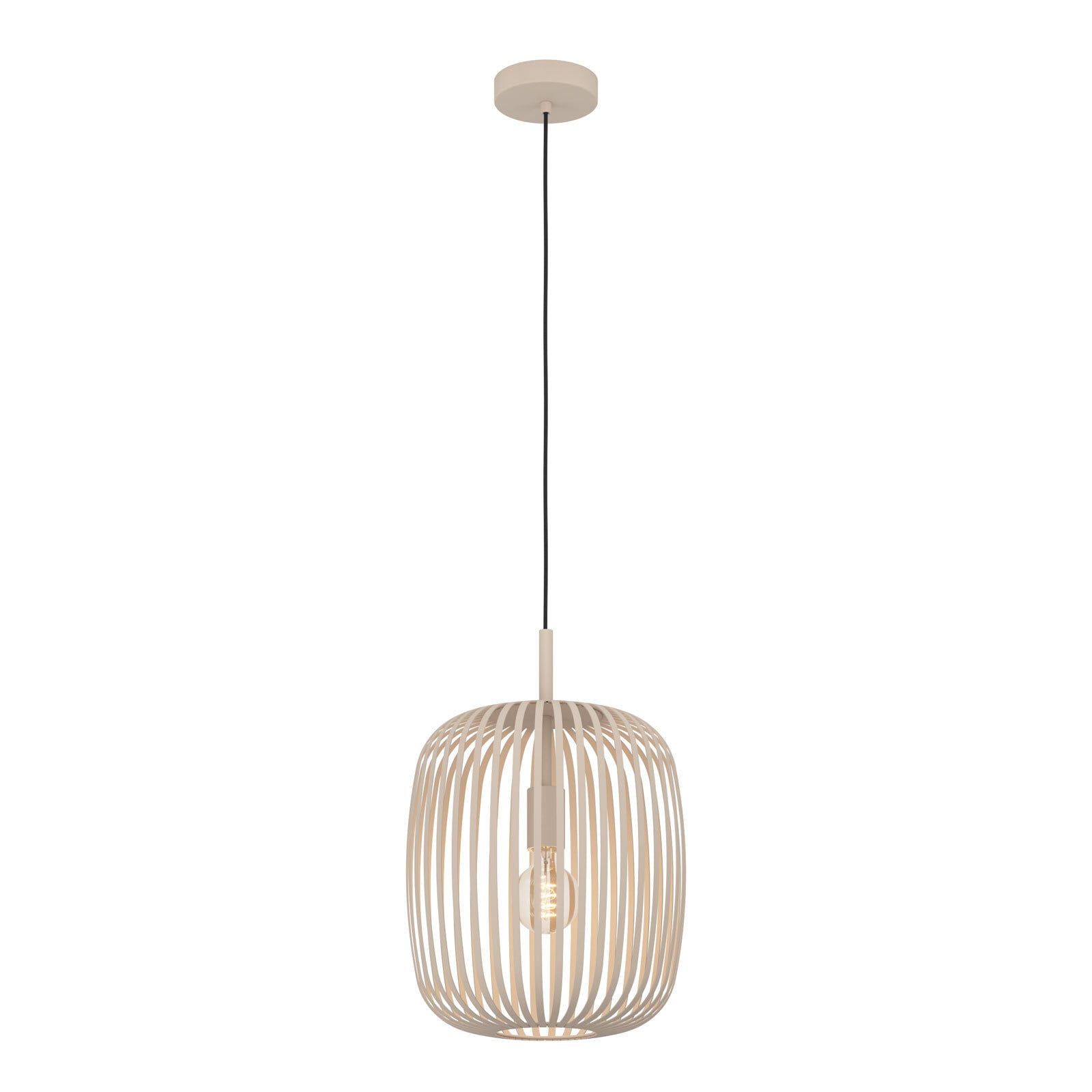 EGLO Retrofit Pendelleuchte ROMAZZINA 32 cm sandfarbig