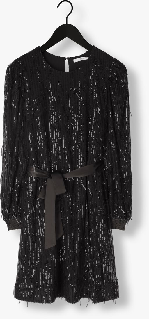SUMMUM zwarte summum mini jurk dress fringe sequins