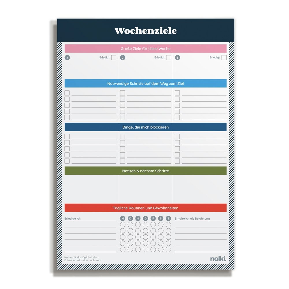 Nolki Wochenzielplaner