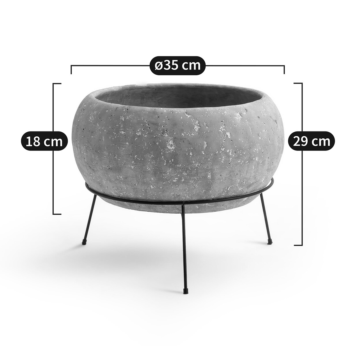 AM.PM<br>Vaso de cimento ø35 x A29 cm Ollam
