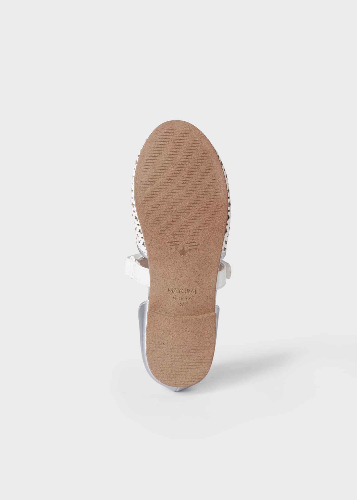 Sapatilha aberta com fecho de velcro para meninas