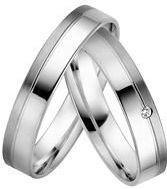Trouwringen witgoud 4mm