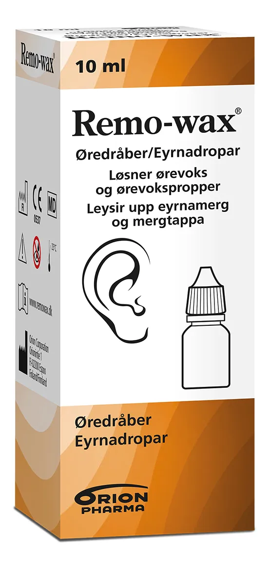 Remo-wax øredråber uden sprøjte - 10ml