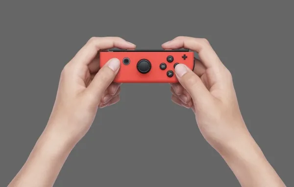 Nintendo | Switch OLED - Spilkonsol - Full HD - 64GB - Sort | Inkl. 2 x Joy-Con (Neonrød/Neonblå)
