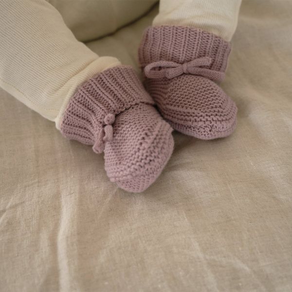 Lodger Knit Slofjes - 0-6 Mnd - Beige