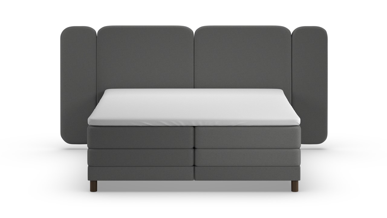 Elektrische boxspring Ridge - Warm wool anthracite